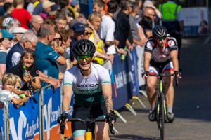 An athlete from Aachen smiling towards the camera